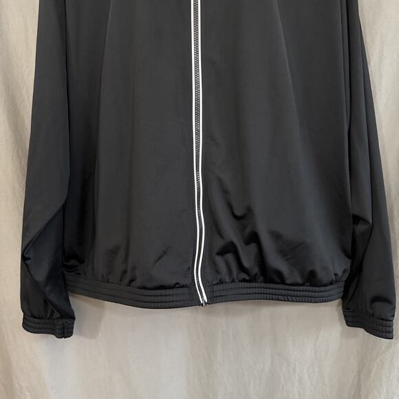 Reebok Track Jacket Identity Black White Back Vector Reecycled Speedwick Size 4X - Picture 3 of 13